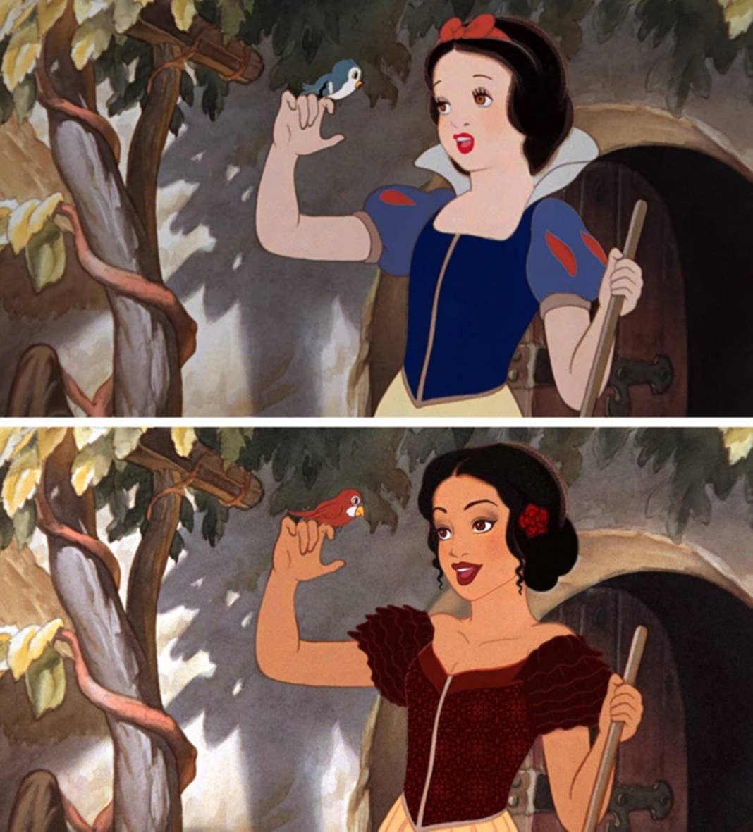 Disney prensesleri farklı etnik kökenlere mensup olsalardı nasıl görünürlerdi? 1